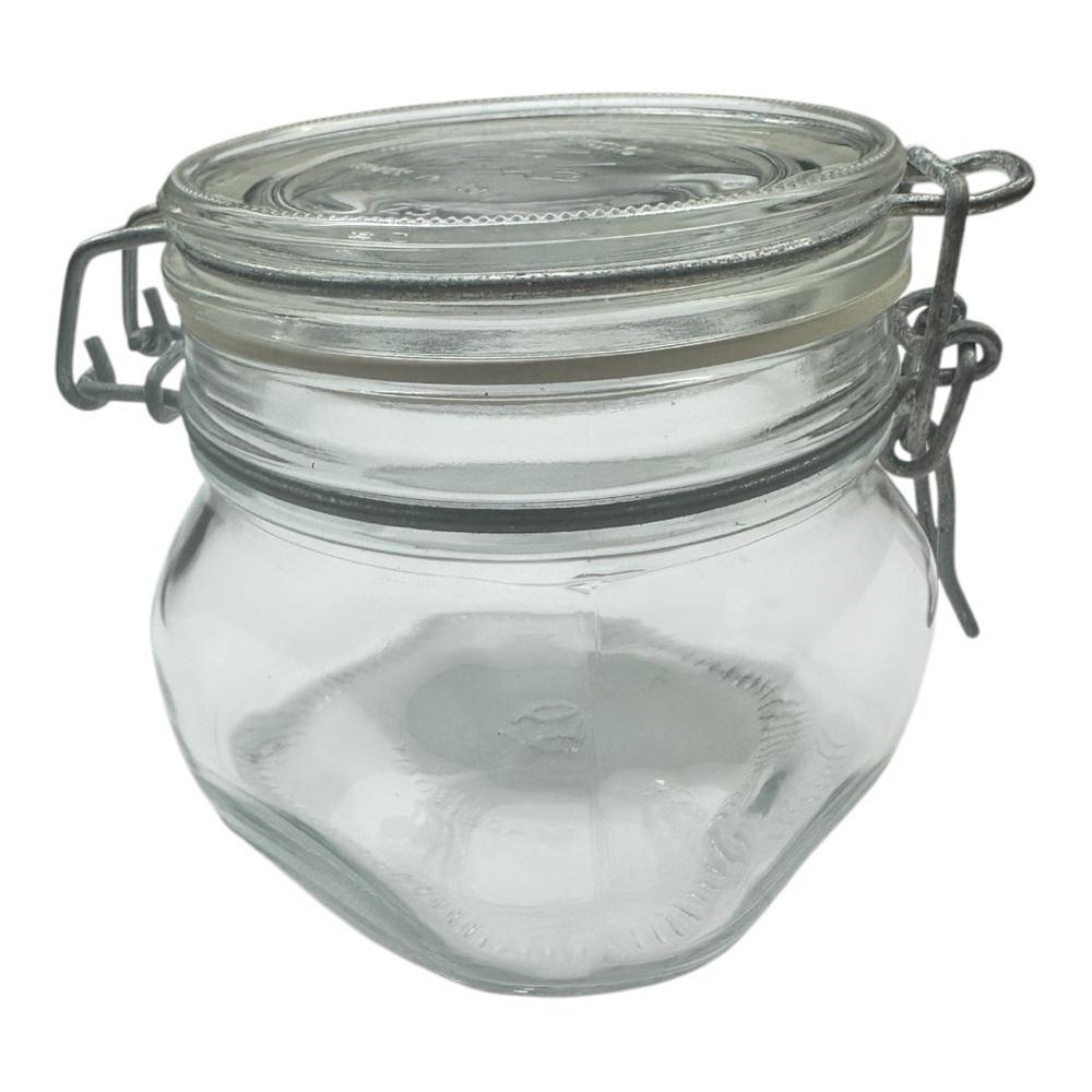 Vintage Bormioli Rocco Fido Jar 1/2 L Swing Top Glass Jar